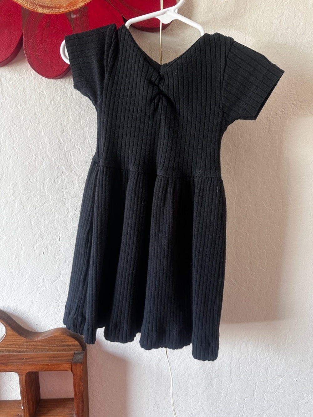 kate quinn Black Ribbed Infant/Toddler Top